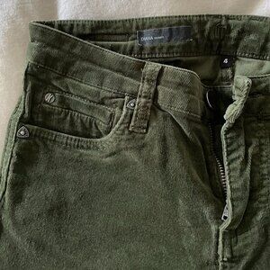 Diana Corduroy Skinny - Olive Green